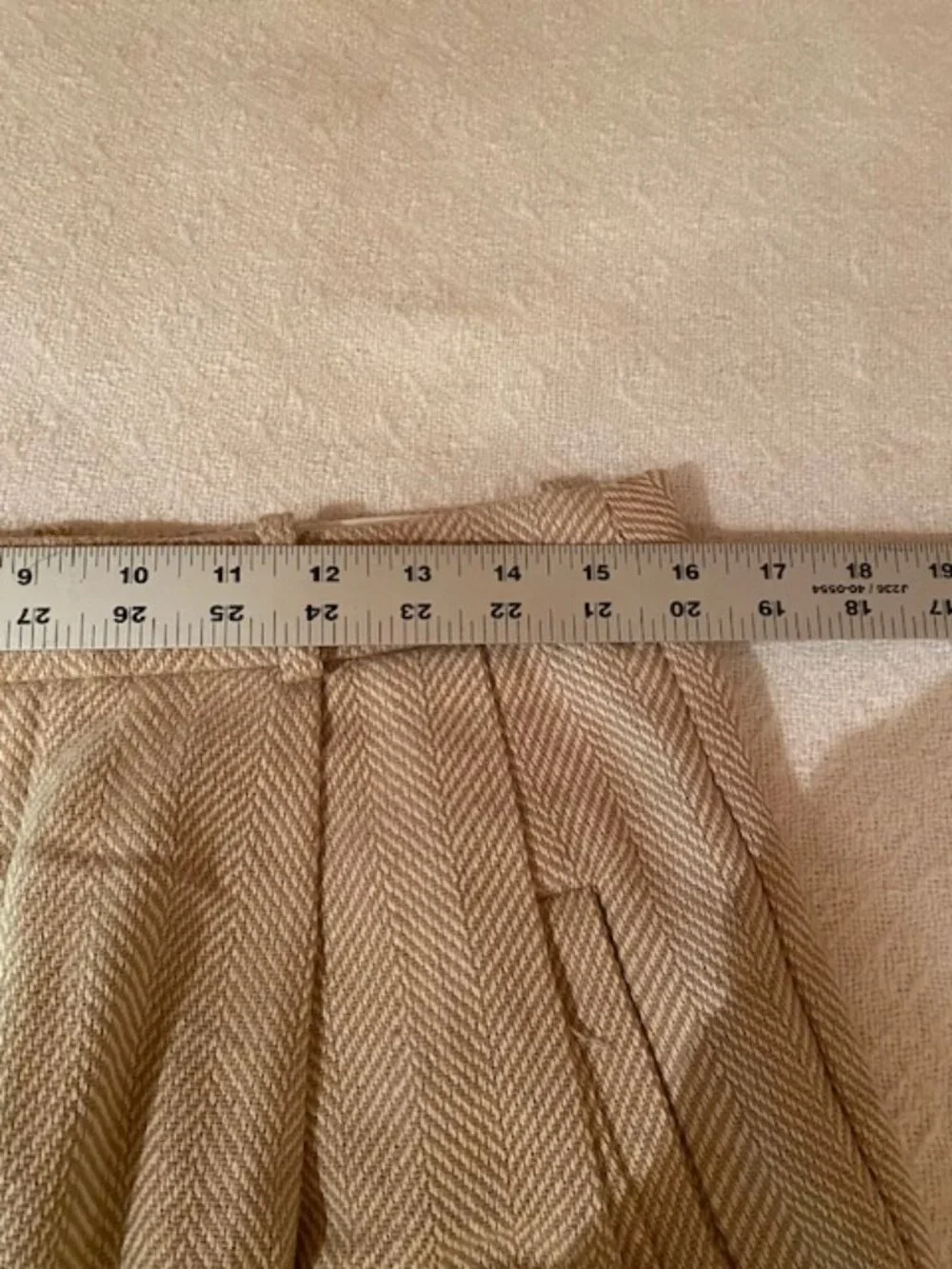 Banana Republic NWT SZ 8 Norfolk Wide Leg Linen Cotton Pant Herringbone